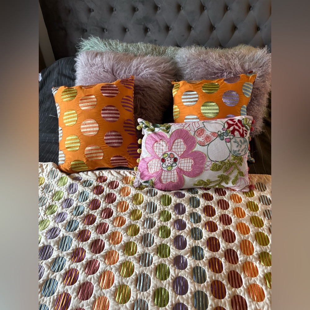 Missoni home  Polka Dot and Floral Throw Pillows